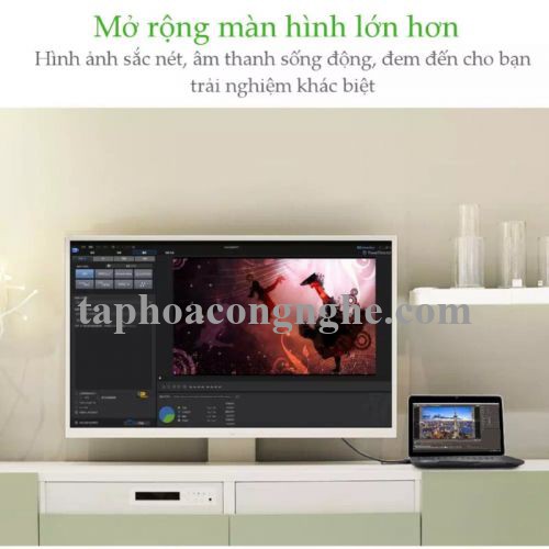 Ugreen 11628 5M màu Đen Cáp tín hiệu VGA hỗ trợ Audio 3.5mm VG102 30011628